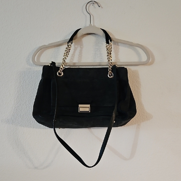 kate spade Handbags - Kate Spade Black Shoulder Bag with Gold Accents
